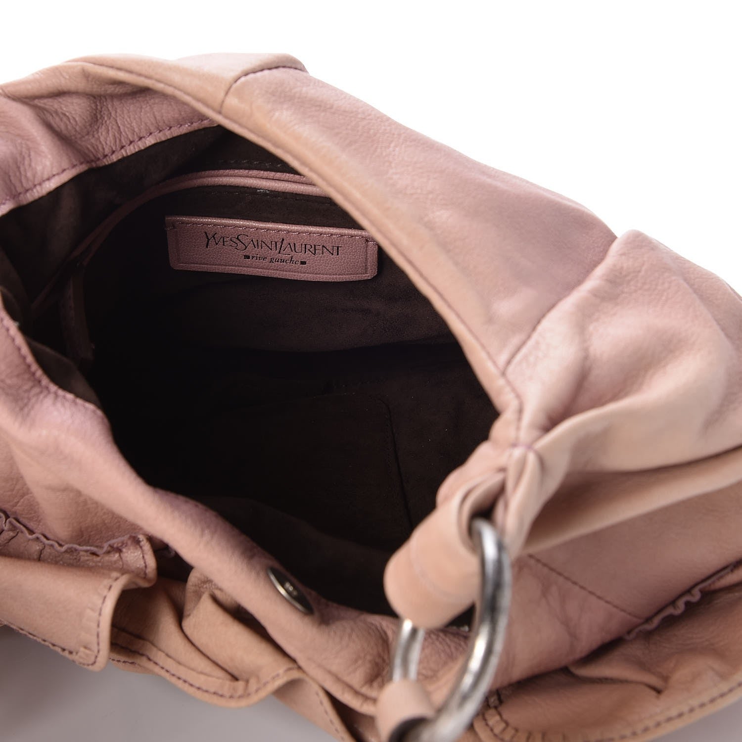 Saint Laurent Calfskin Nadja Shoulder Bag Pink 9 of 12