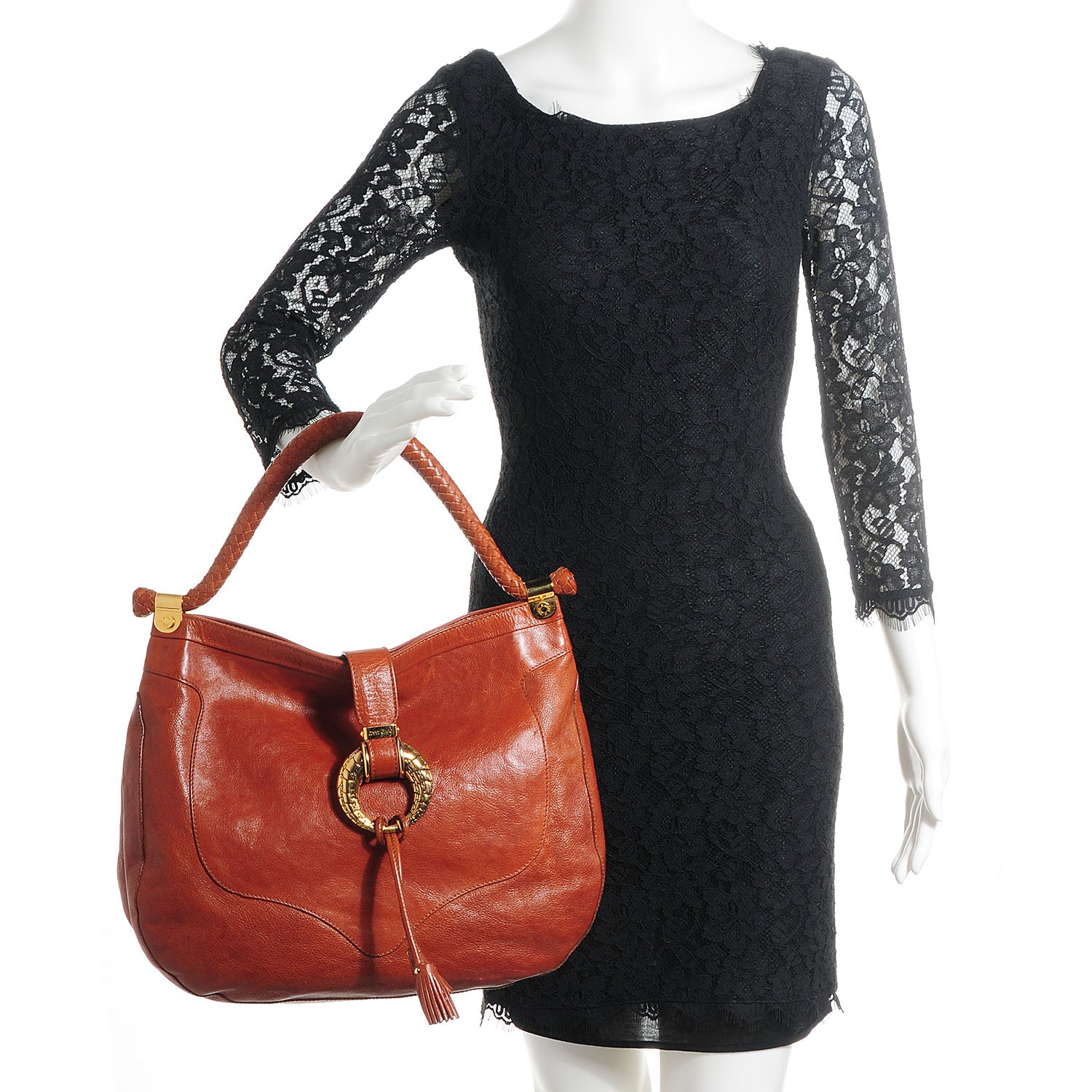 Jimmy Choo Leather Ruby Hobo Bag Cognac 2 of 8