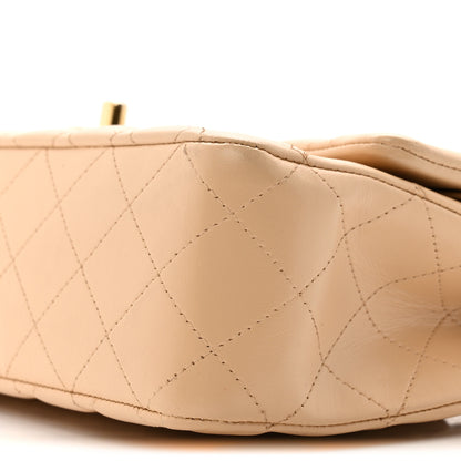 Chanel Lambskin Quilted Medium Double Flap Beige 9 of 13