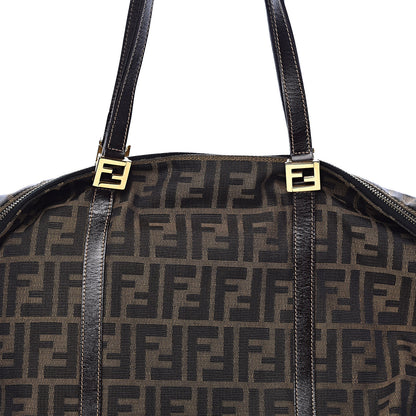 Fendi Zucca Large Zip Tote Tobacco 9 of 9