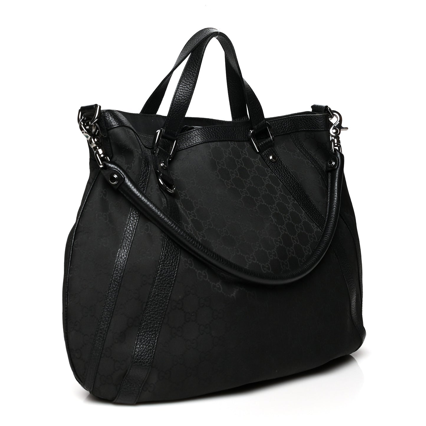 Monogram Medium Abbey Convertible Tote Black