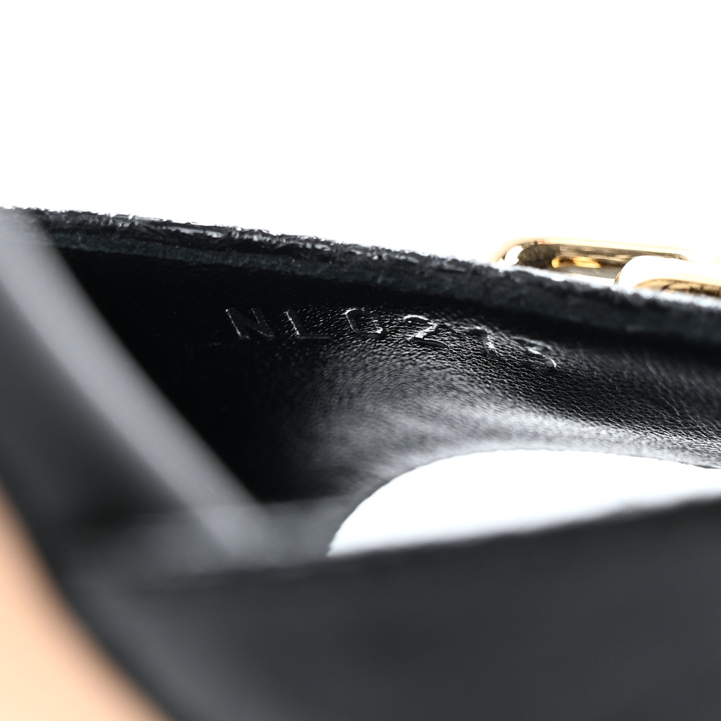 Metallic Crinkled Calfskin LV Edge Sandals 38.5 Black