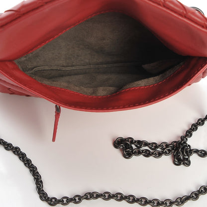 Bottega Veneta Nappa Intrecciato Mini Chain Messenger Red 5 of 8
