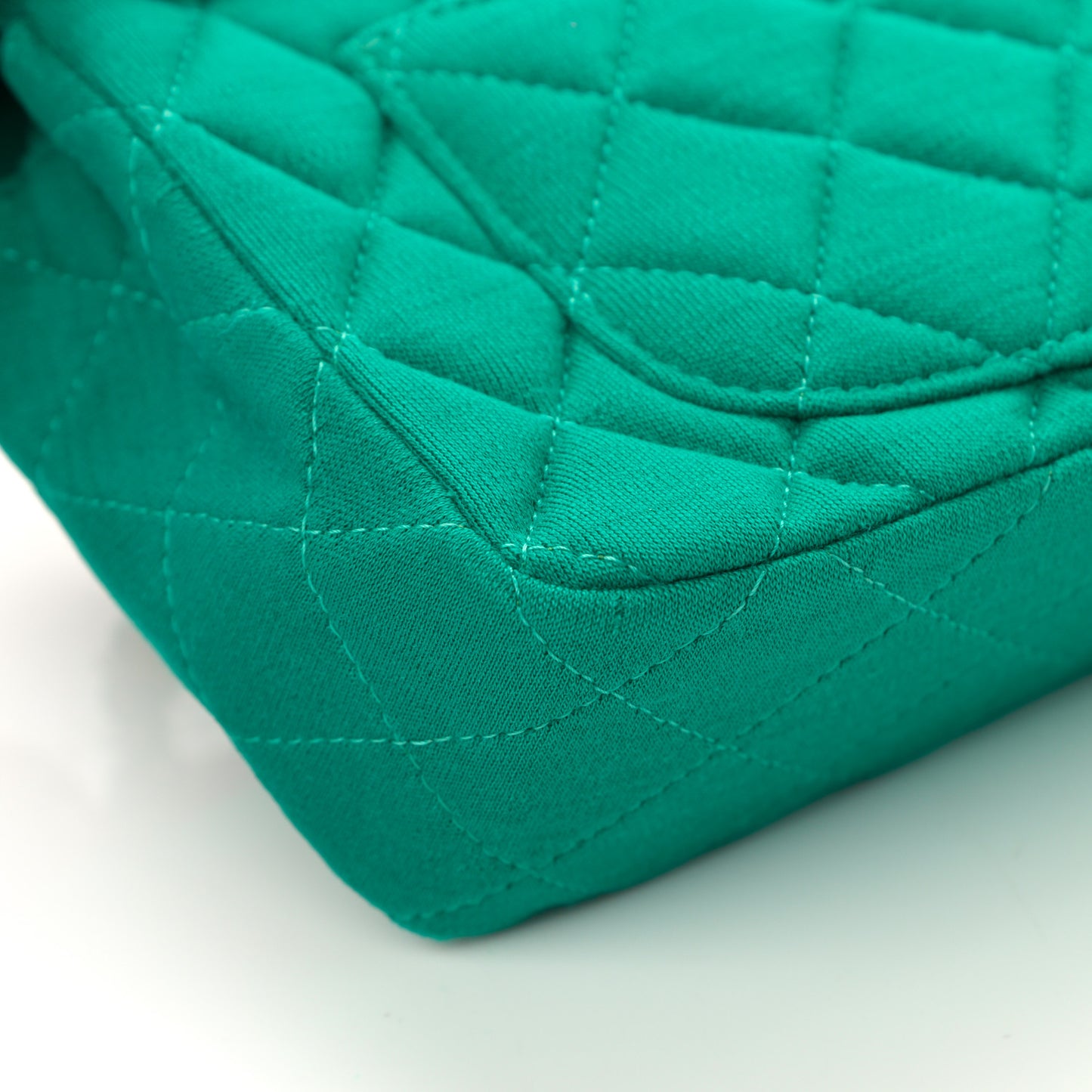 Jersey Quilted Mini Rectangular Flap Green