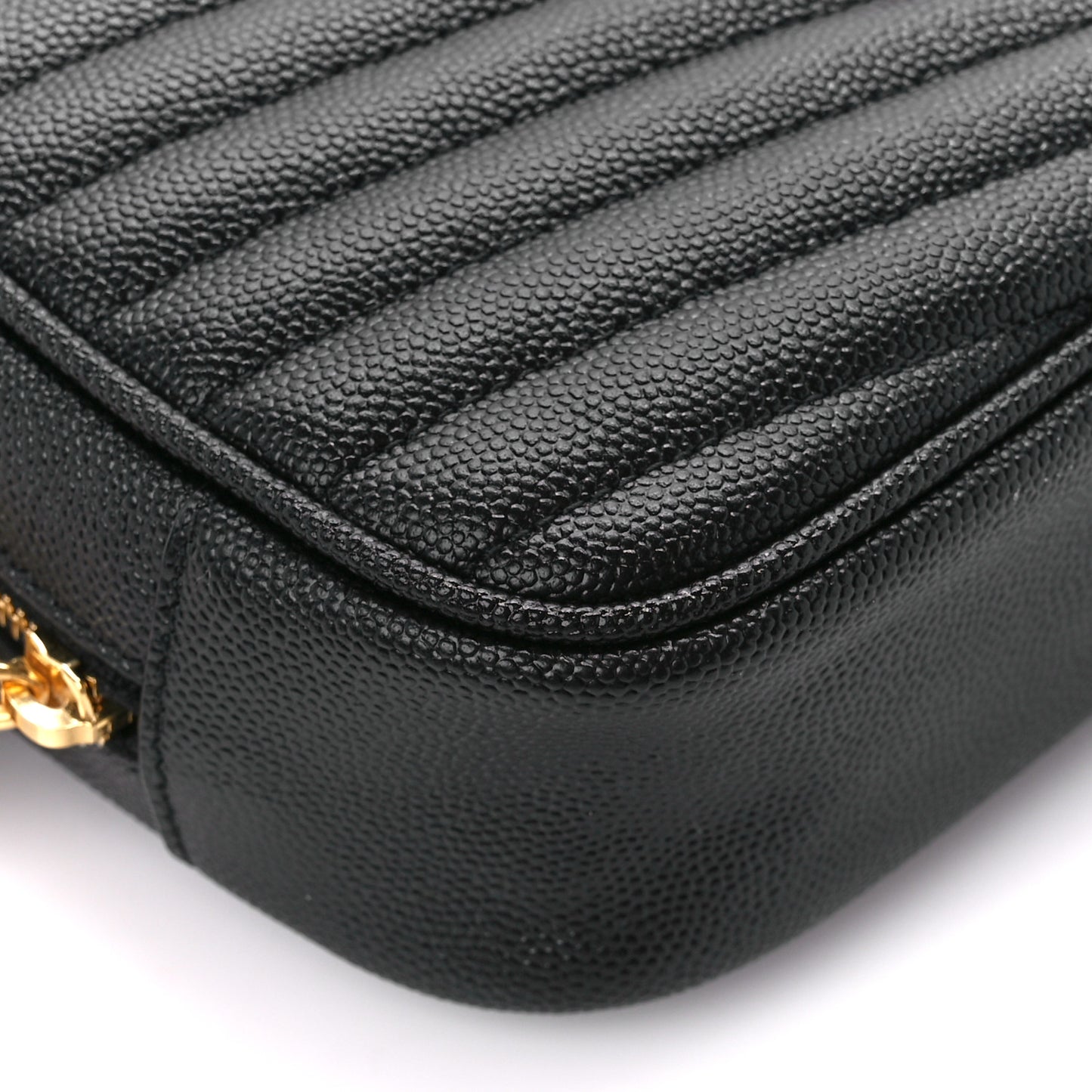 Grain De Poudre Matelasse Monogram Mini Lou Camera Bag Black