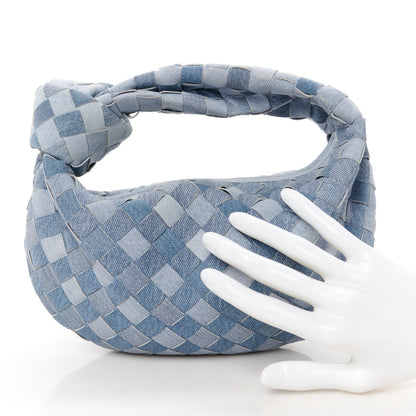 Bottega Veneta Nappa Denim Effect Intrecciato Mini Jodie Denim 3 of 12