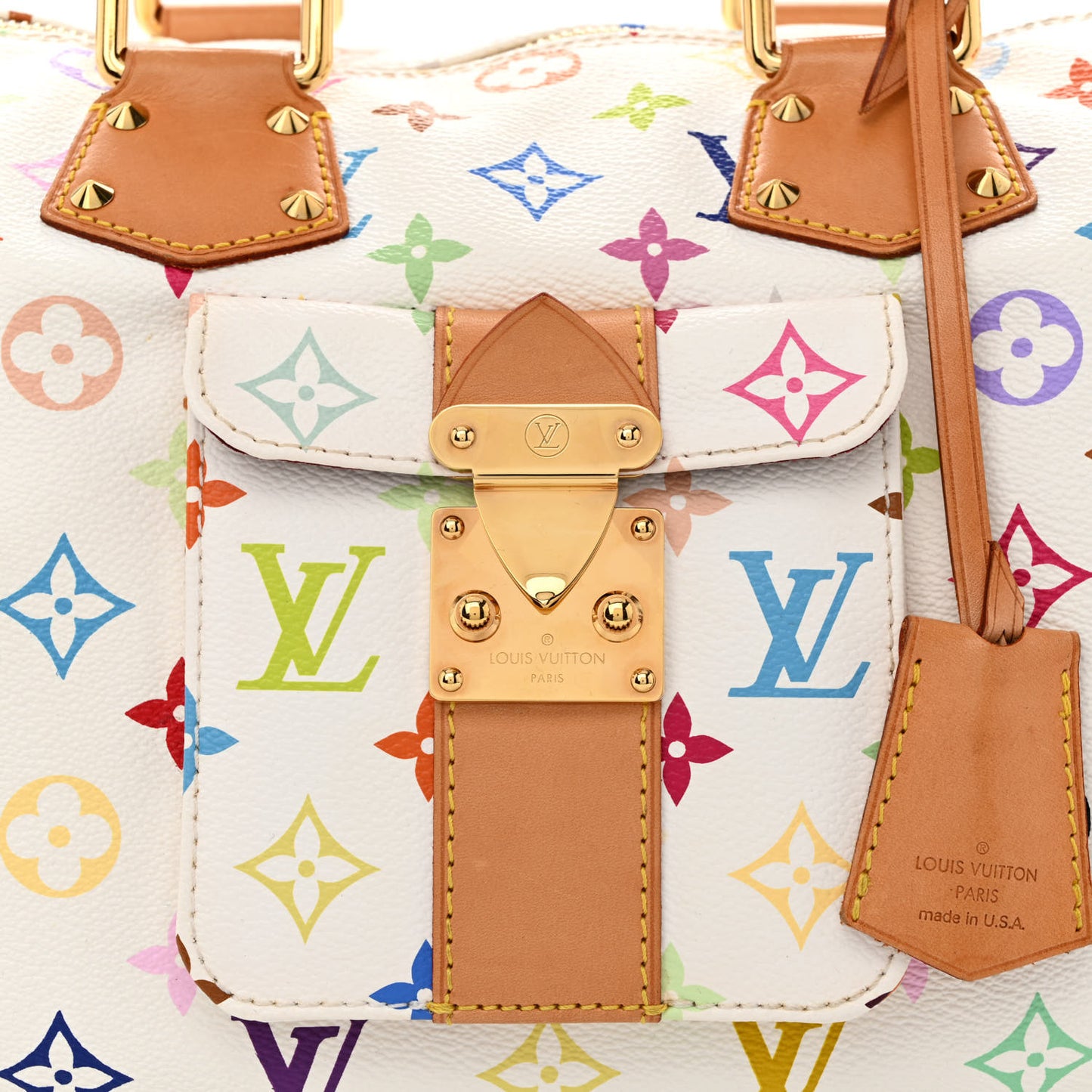 Monogram Multicolor Speedy 30 White
