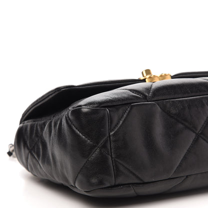 Chanel Lambskin Quilted Medium 19 Flap Black 6 of 11
