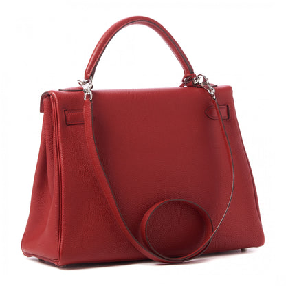 Hermes Togo Kelly Retourne 32 Rouge Casaque 3 of 32
