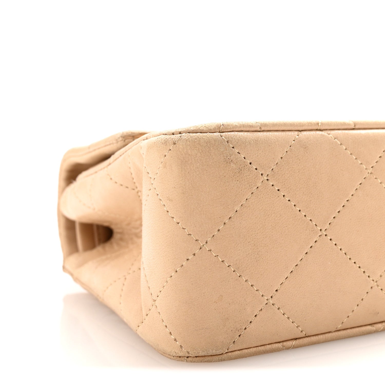 Chanel Lambskin Quilted Small Double Flap Beige 8 of 10