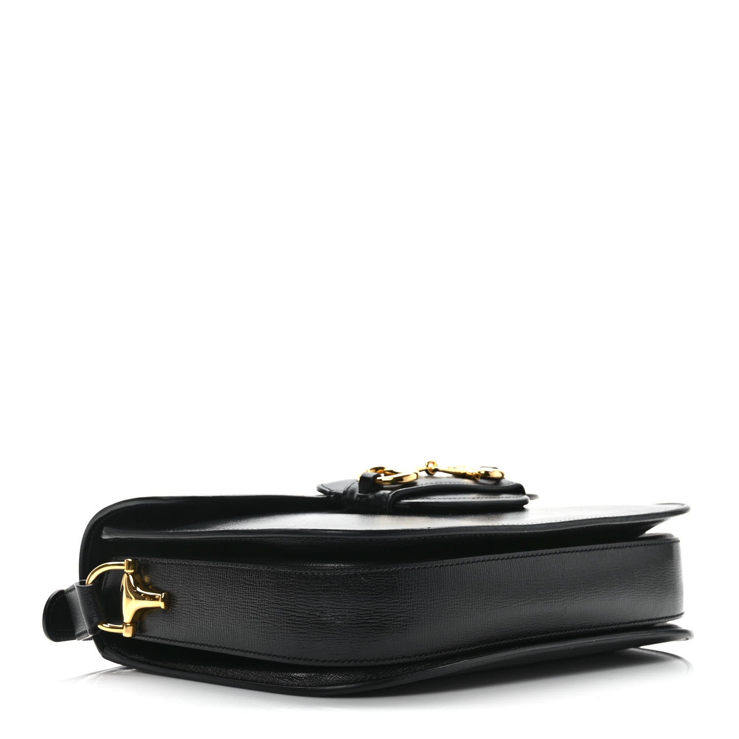 Gucci Azalea Calfskin Horsebit 1955 Shoulder Bag Black 4 of 9