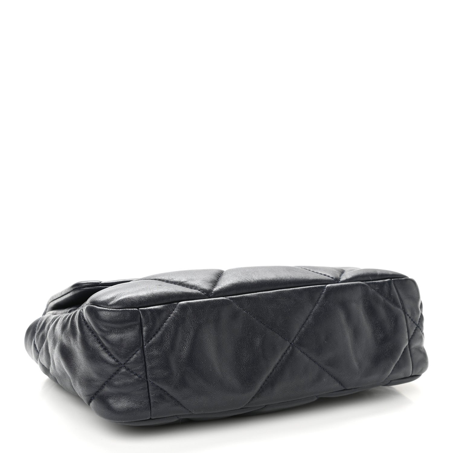 Chanel Lambskin Quilted Medium Chanel 19 Flap Navy Blue 4 of 10
