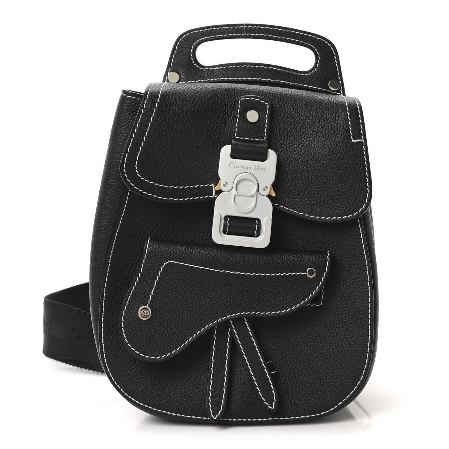 Christian Dior Grained Calfskin Mini Gallop Sling Bag Black 1 of 10