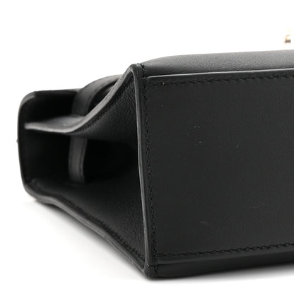 Hermes Swift Kelly Pochette Clutch Black 9 of 11