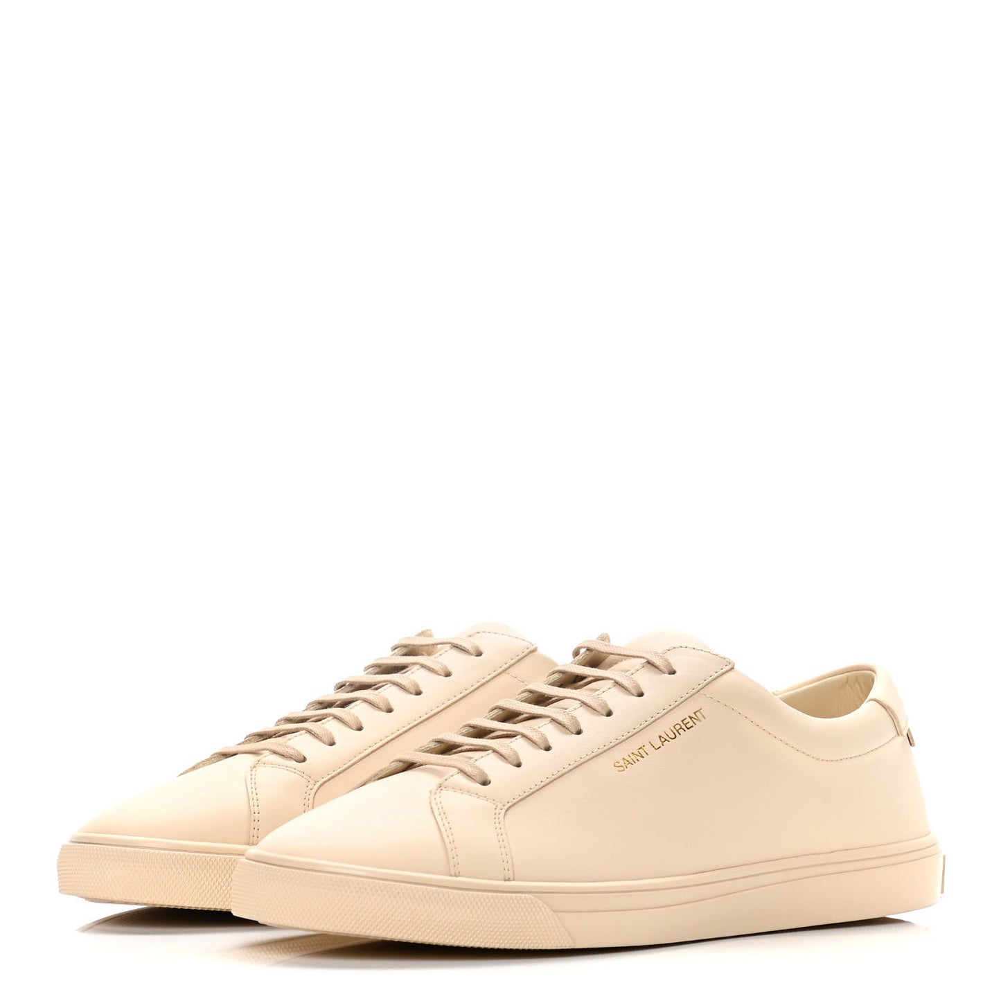 Calfskin Andy Low Top Sneakers 39.5 Dark Coquille