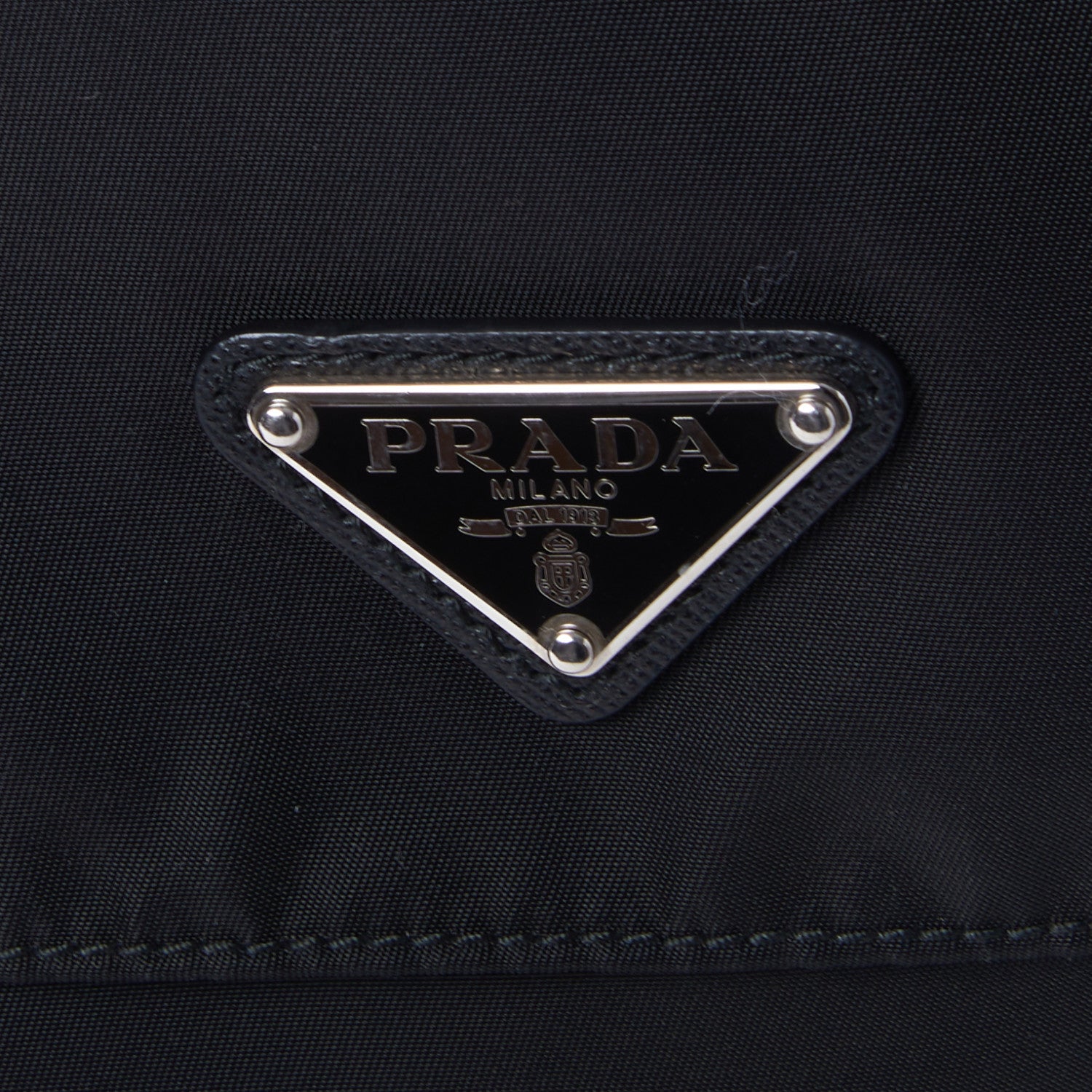 Prada Tessuto Nylon Saffiano Vela Messenger Bag Black 7 of 8