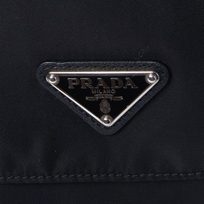 Prada Tessuto Nylon Saffiano Vela Messenger Bag Black 7 of 8