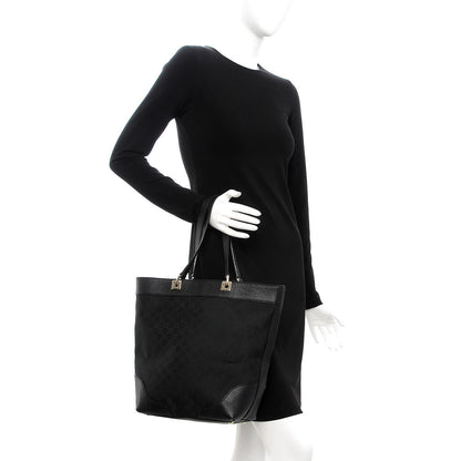 Gucci Monogram Bucket Tote Black 2 of 15