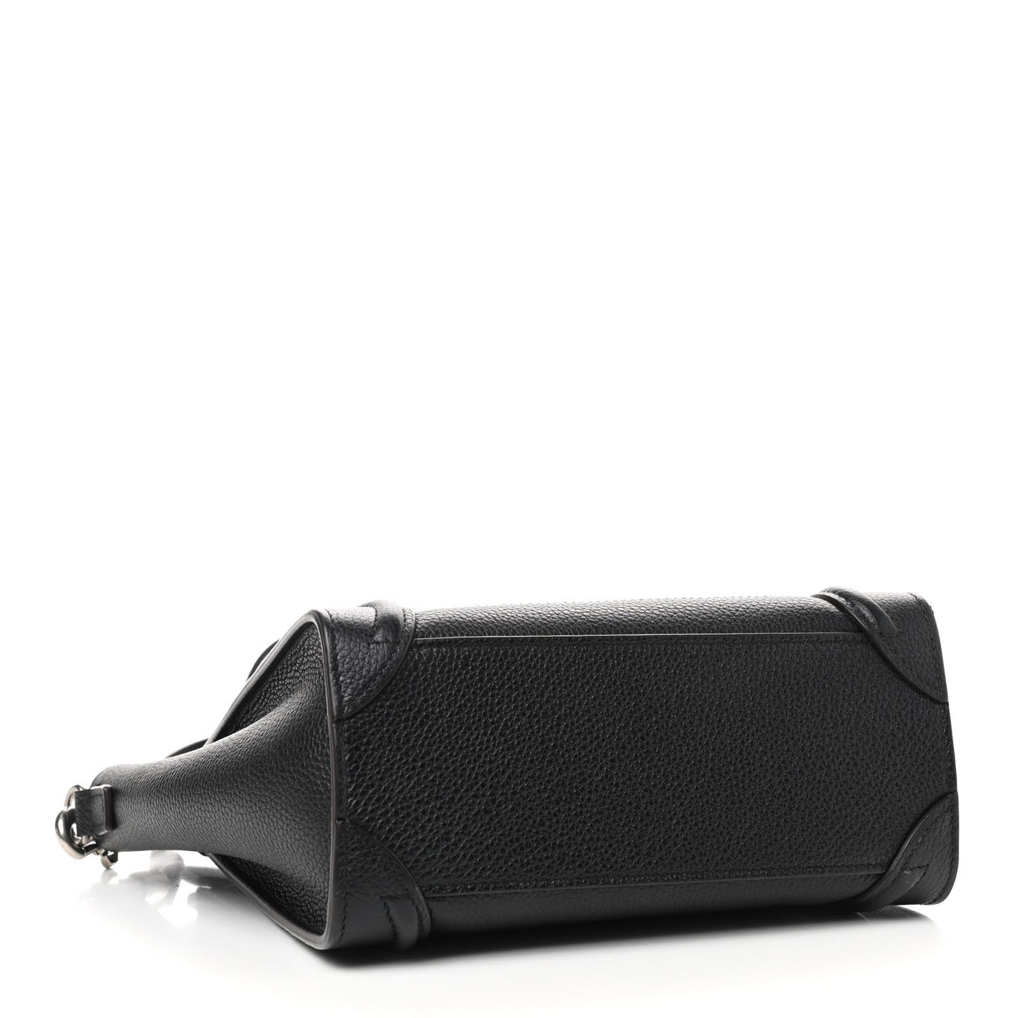 Drummed Calfskin Nano Luggage Black