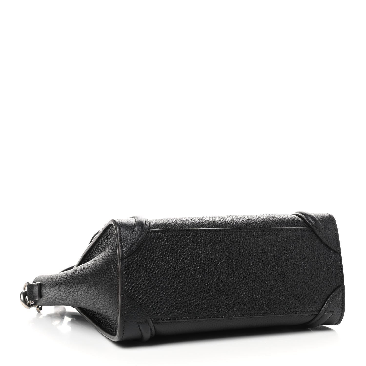 Celine Drummed Calfskin Nano Luggage Black 4 of 9