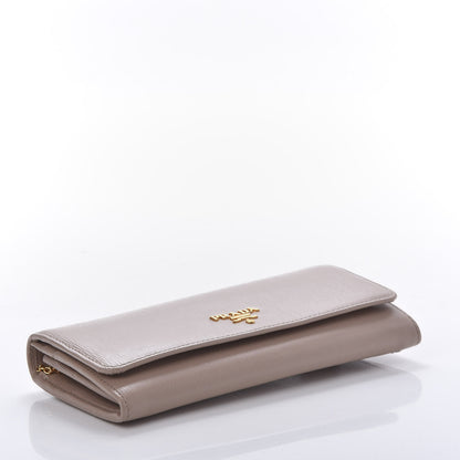 Prada Vitello Move Continental Flap Travel Wallet Cammeo 4 of 10