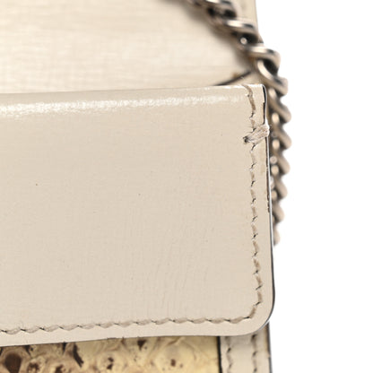Gucci Snakeskin Azalea Calfskin Enamel Super Mini Dionysus Shoulder Bag New Rock White Electric Blue 12 of 12