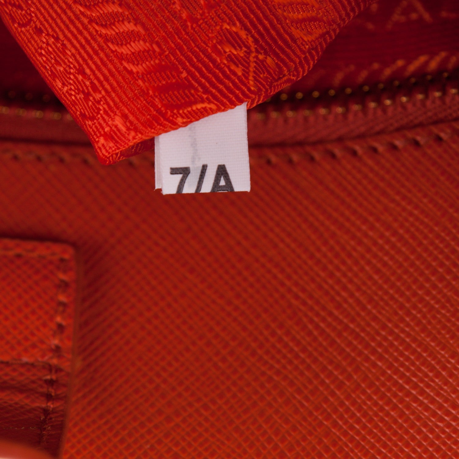 Prada Saffiano Lux Bucket Tote Papaya 8 of 8
