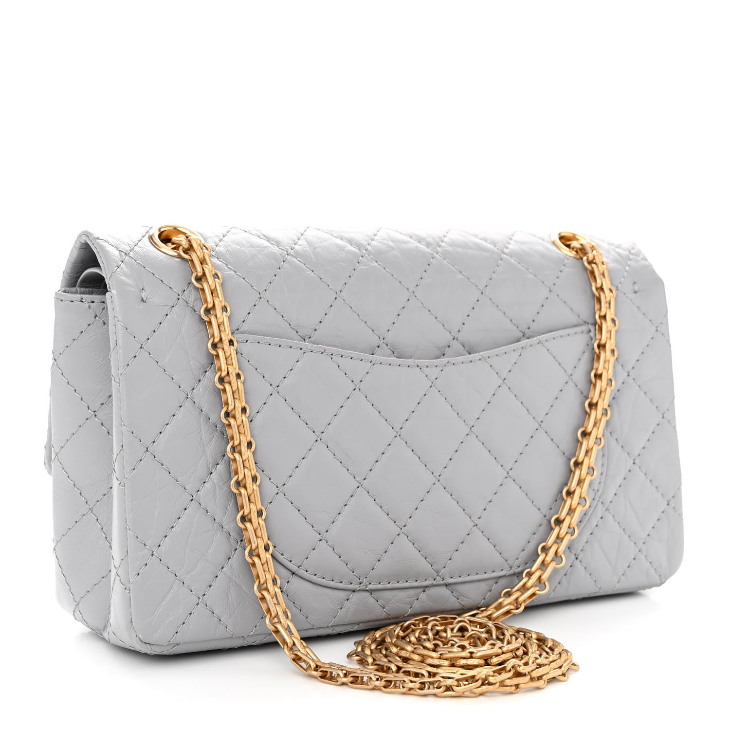 Chanel Aged Calfskin Quilted 2.55 Reissue 225 Flap Grey 3 of 14
