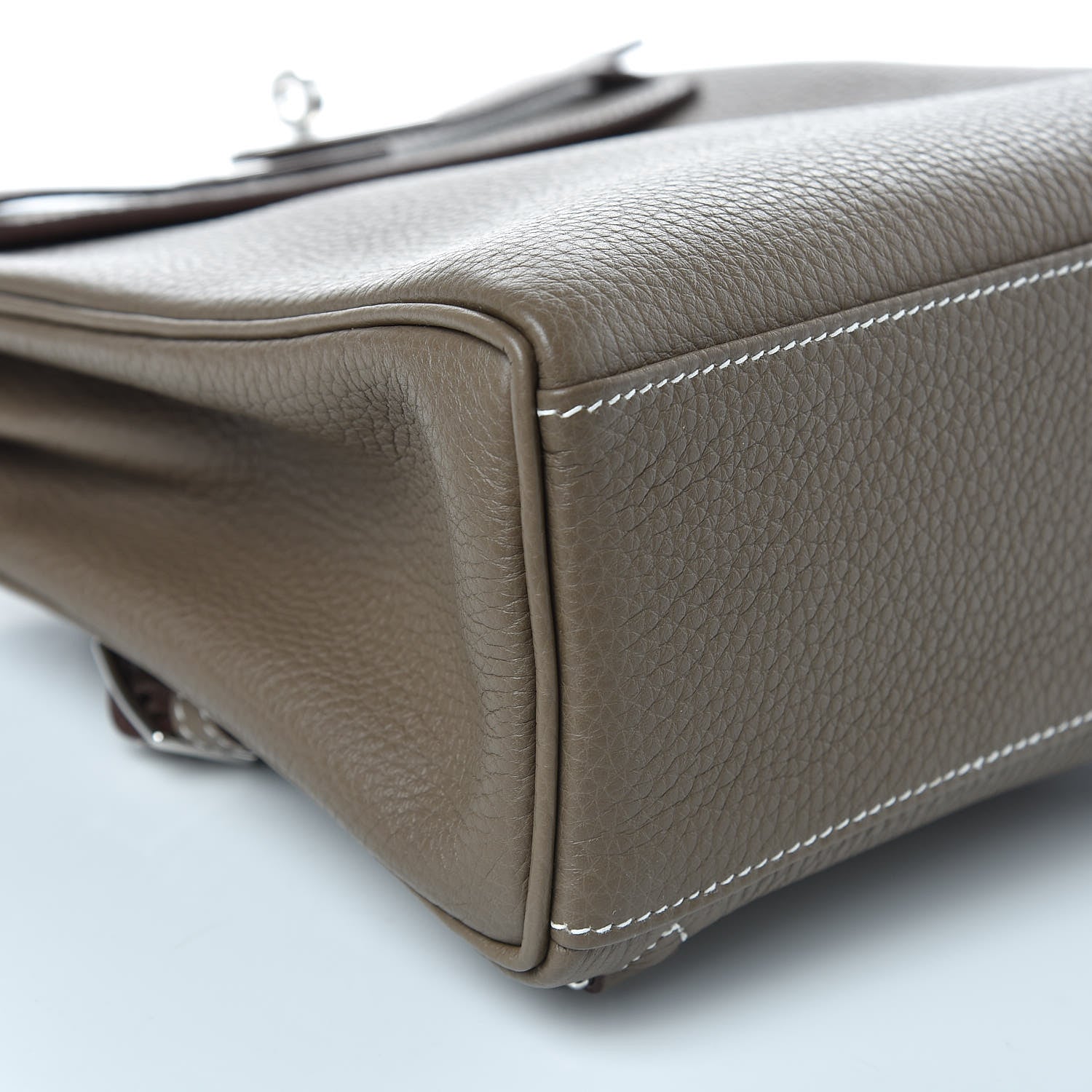 Hermes Taurillon Clemence Kelly Ado Backpack Etoupe 18 of 21