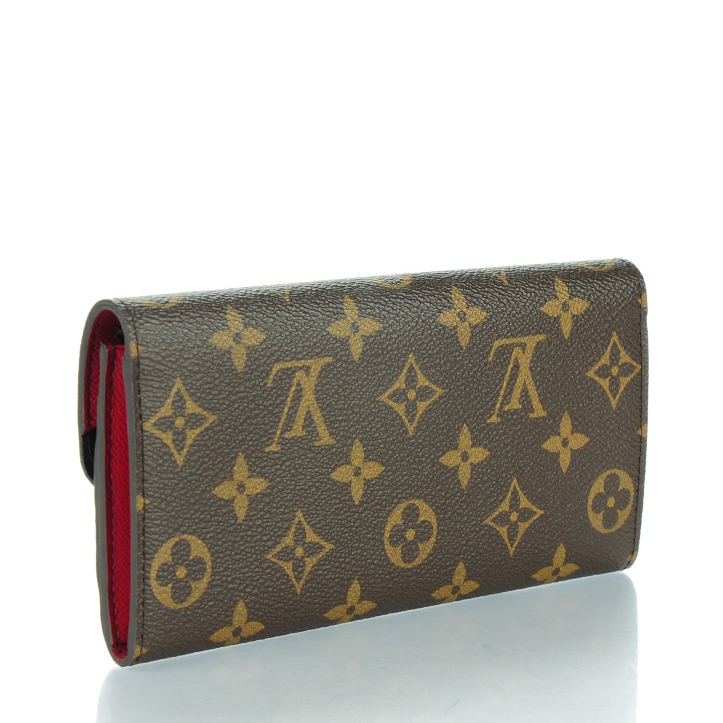 Monogram Emilie Wallet Red