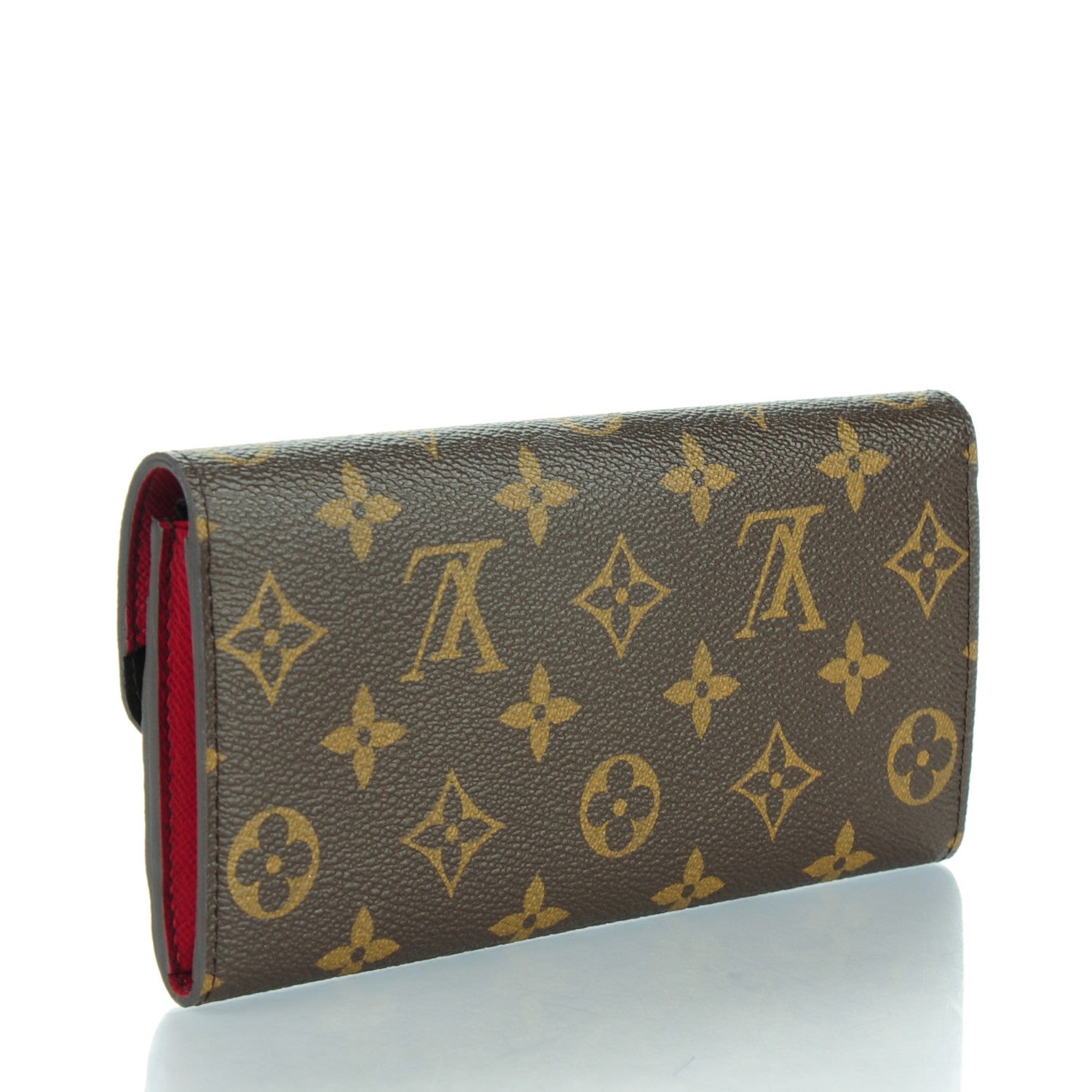 Louis Vuitton Monogram Emilie Wallet Red 3 of 9