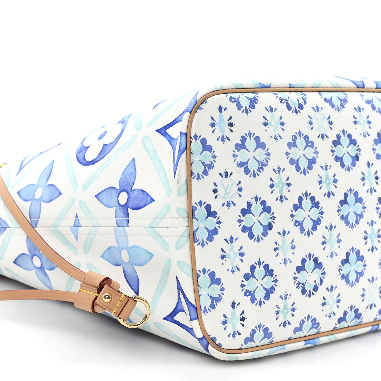 Louis Vuitton Monogram Tiles By The Pool 2.0 Neverfull MM Lagoon Blue 9 of 12