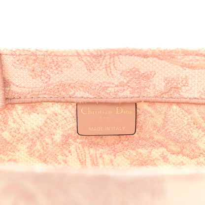 Christian Dior Canvas Embroidered Medium Dioriviera Toile De Jouy Book Tote Rose 6 of 14