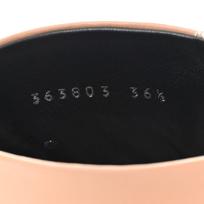 Gucci Acquarello Lux Snakeskin Twiggy Calfskin Lillian Horsebit Boot 36.5 Taffy Camelia 8 of 13