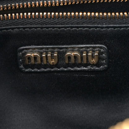 Miu Miu Nappa Matelasse Business Clutch Black 6 of 10