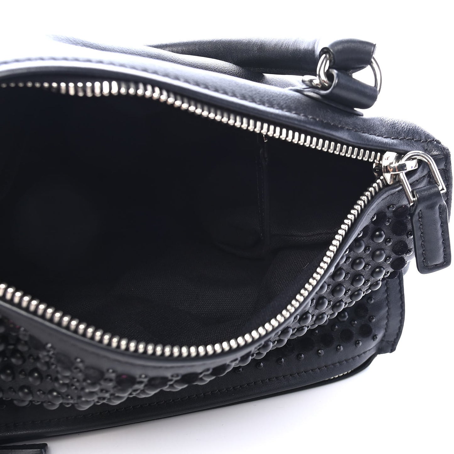 Calfskin Embellished Small Pandora Black