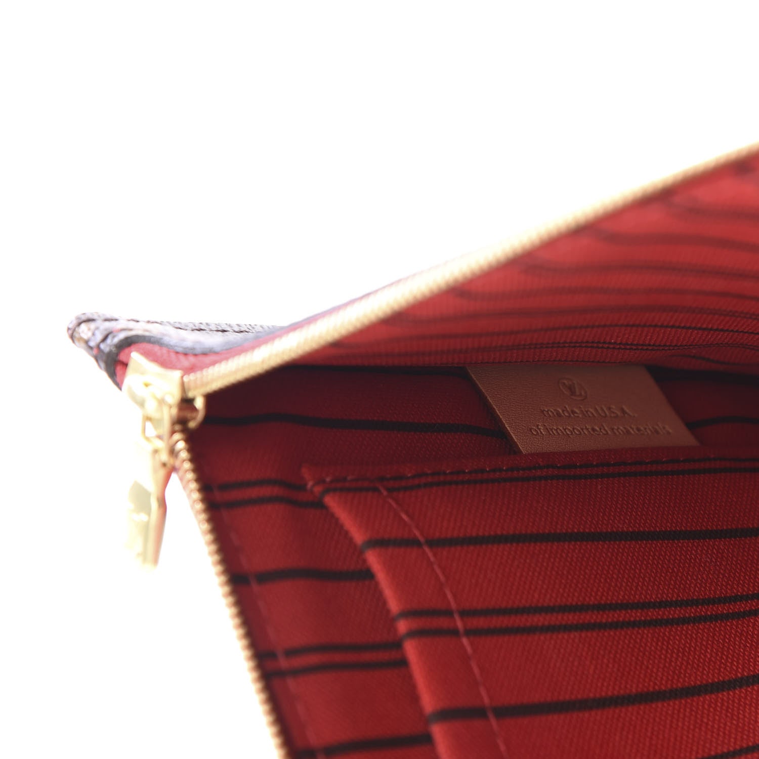 Louis Vuitton Monogram Neverfull MM GM Pochette Cherry 9 of 10