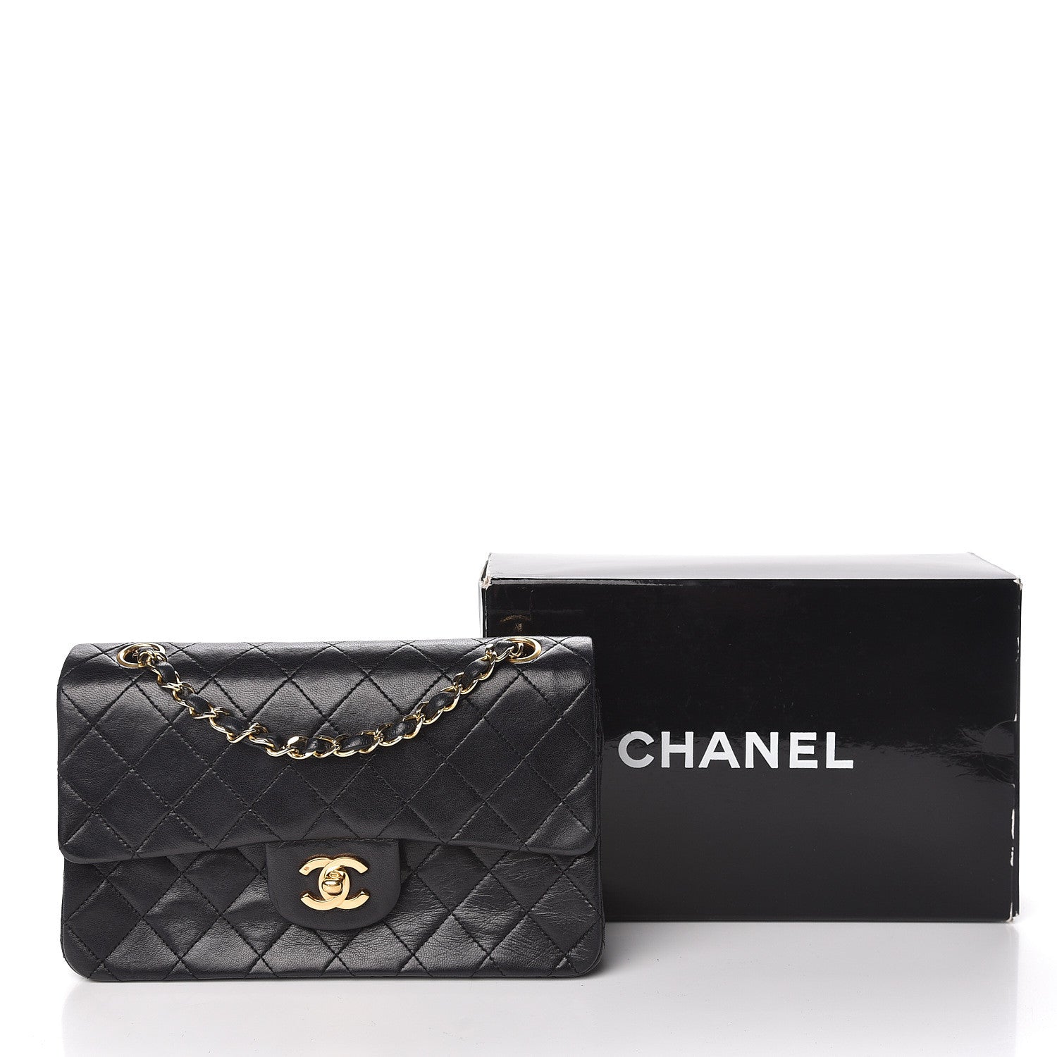 Chanel Lambskin Quilted Small Double Flap Black 17 of 17