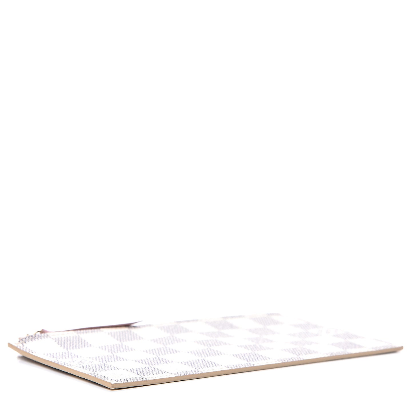 Damier Azur Felicie Chain Wallet Zippered Insert Rose Ballerine