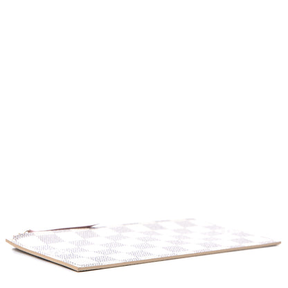 Louis Vuitton Damier Azur Felicie Chain Wallet Zippered Insert Rose Ballerine 3 of 5