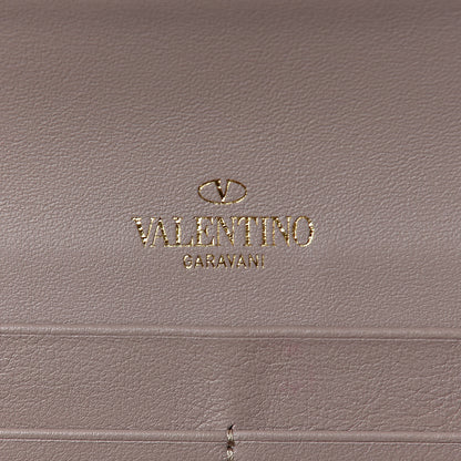 Valentino Garavani Vitello Rockstud Crossbody Wallet on Chain Poudre 8 of 11