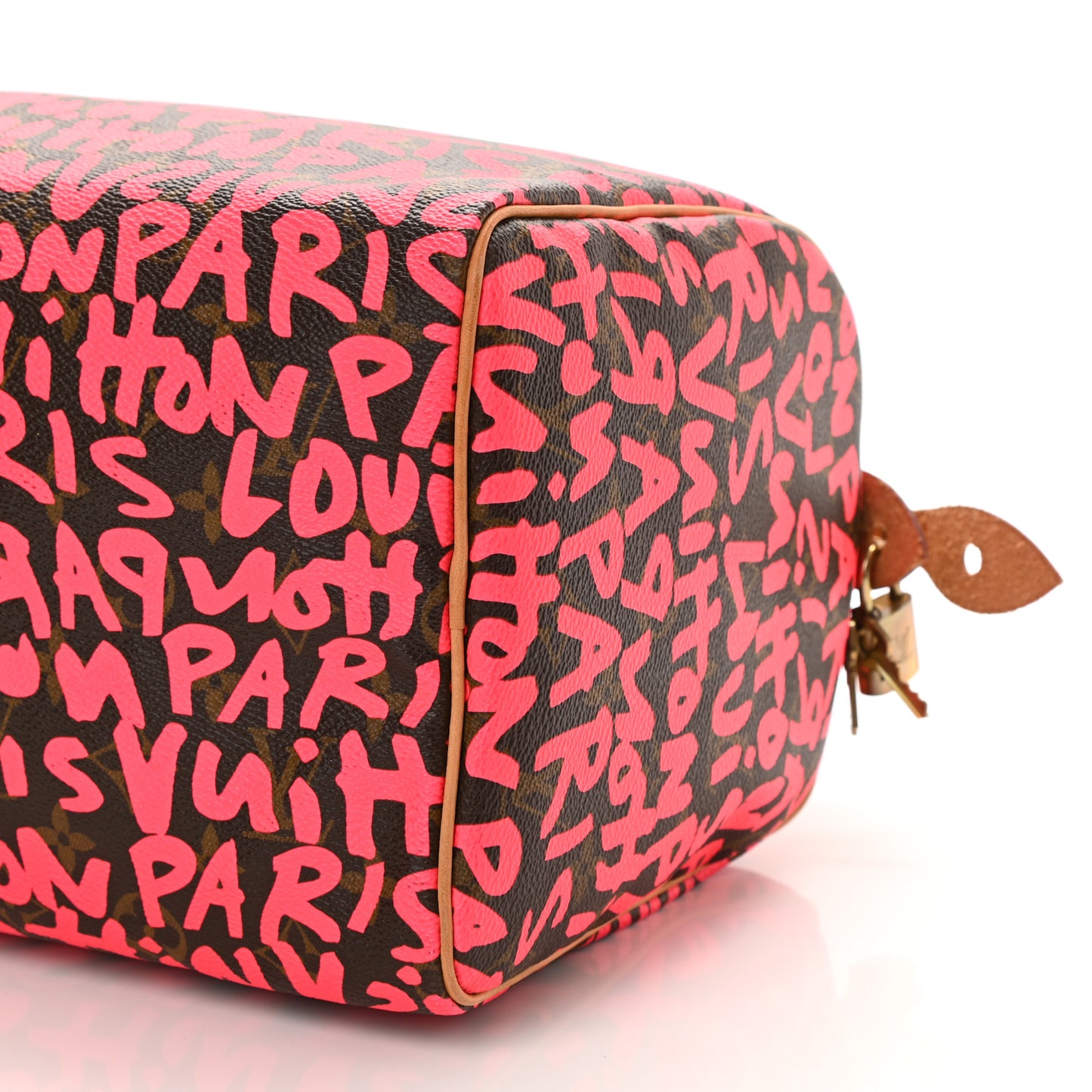 Monogram Graffiti Speedy 30 Fuchsia