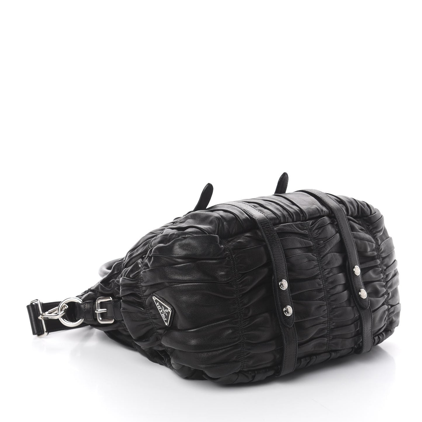 Nappa Gaufre Satchel Black