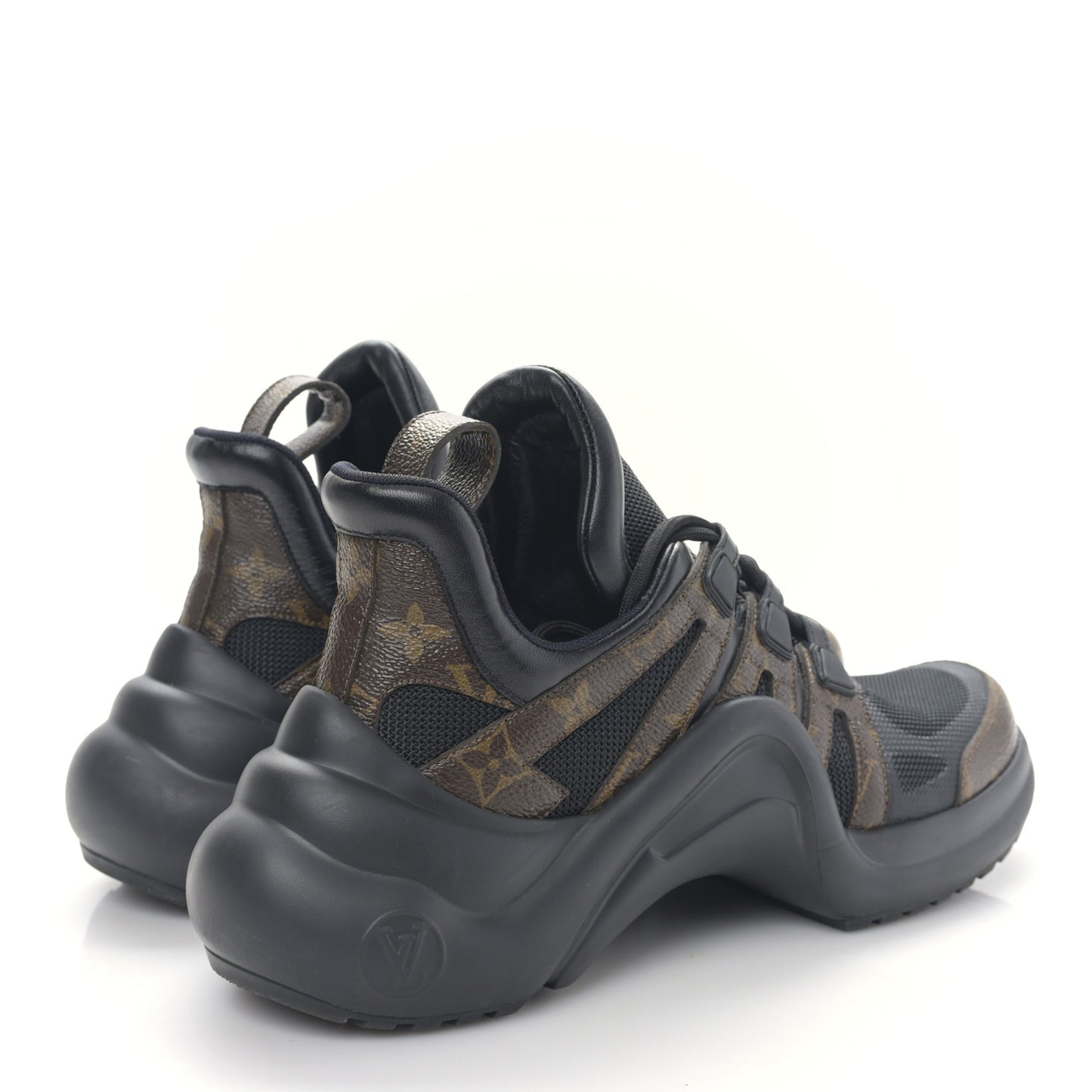 Calfskin Patent Monogram LV Archlight Sneakers 39 Black