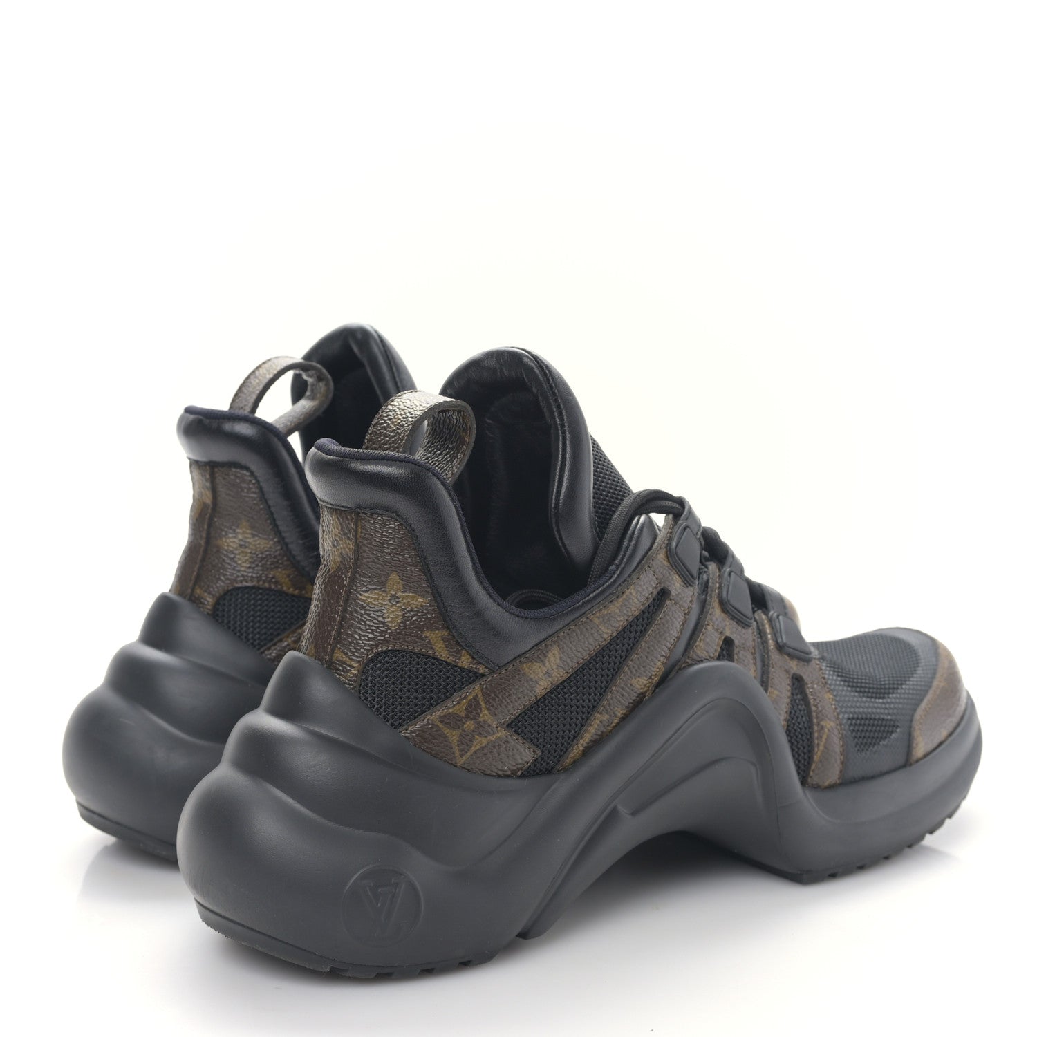 Louis Vuitton Calfskin Patent Monogram LV Archlight Sneakers 39 Black 4 of 8