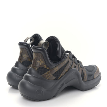 Louis Vuitton Calfskin Patent Monogram LV Archlight Sneakers 39 Black 4 of 8