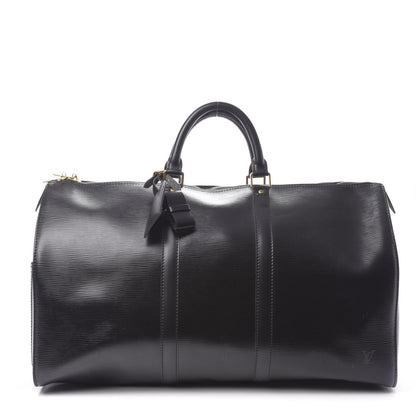 Louis Vuitton Epi Keepall 50 Black 1 of 9
