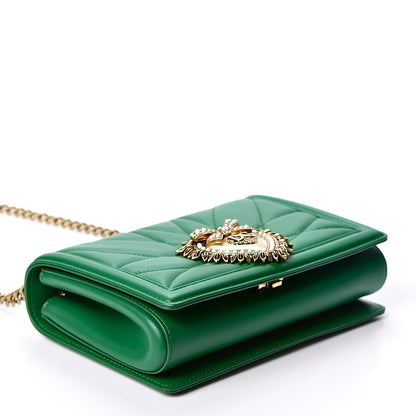 Dolce & Gabbana Nappa Devotion Crossbody Bag Green 3 of 10