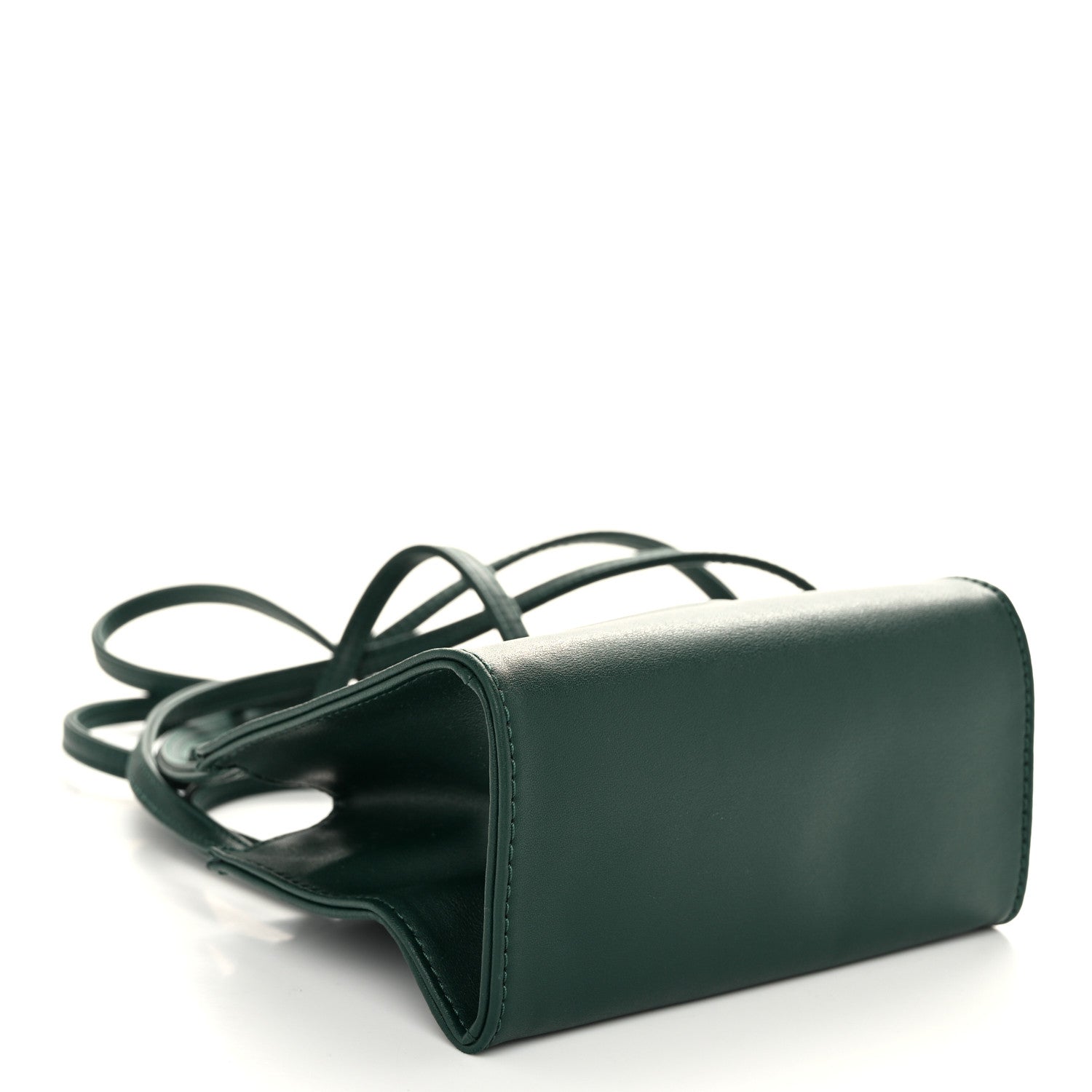 Telfar Vegan Leather Small Shopping Bag Dark Olive 4 of 9