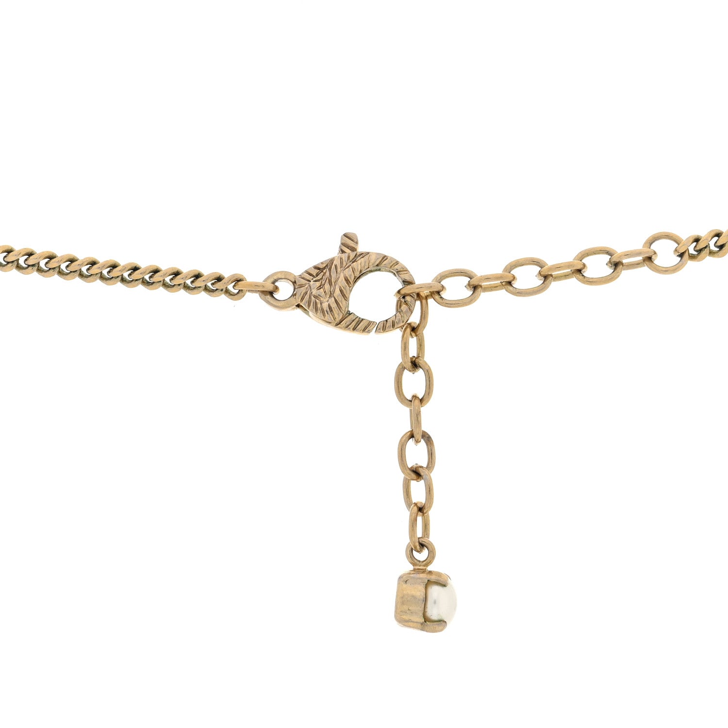 Gucci Pearl Double G Necklace Gold 4 of 5